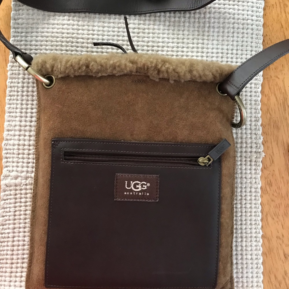 UGG Crossbody Brown Suede Leather